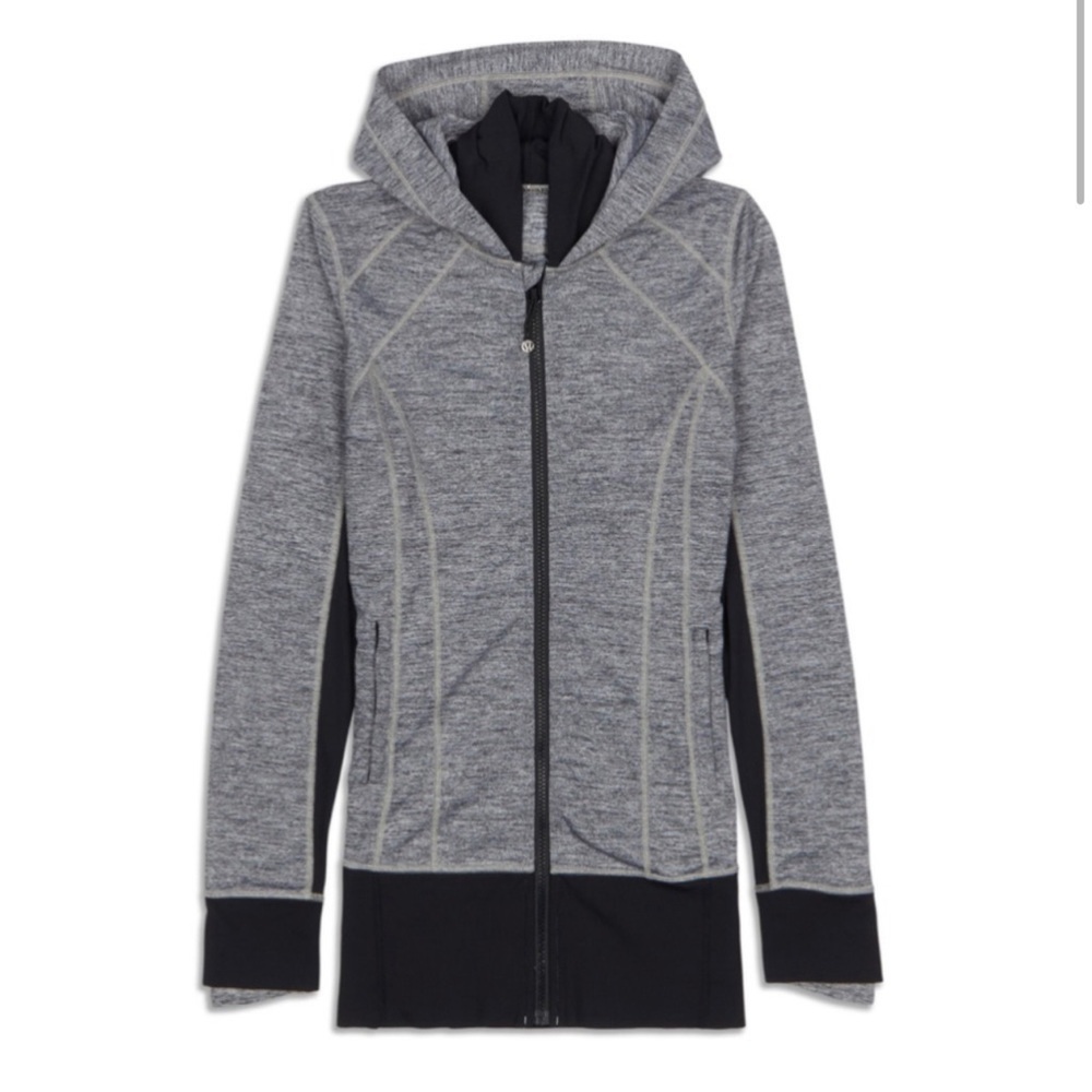 Lululemon Daily Practice Jacket gray black size 2